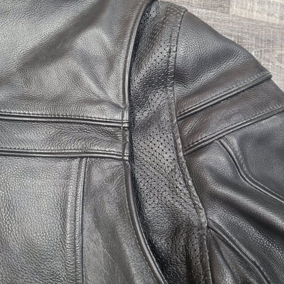 Maverick Men's Motorcycle Leather Jacket - Large - Picture 9 of 15